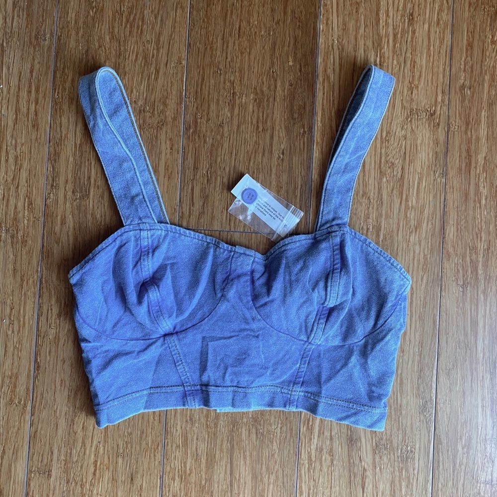 Topshop Denim Top